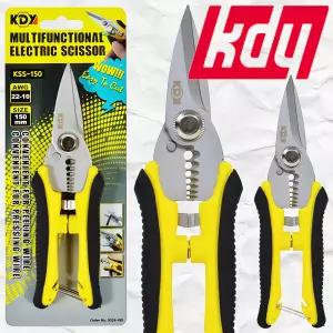 KDY 멀티 전공 가위 다목적 전선 압착 컷팅 절단 피복 제거 스트리핑 전기 작업가위 KSS-150