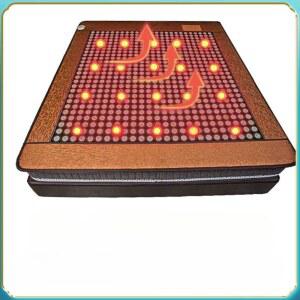 게르마늄온열매트 옥돌매트 전기석 15형 2개 원 쿠션 단일 황토 찜질기