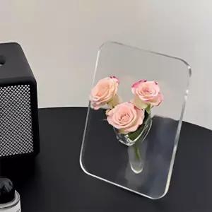 코어스 아크릴 액자형 꽃병 인테리어 깨지지 않는 심플한 미니 화병
