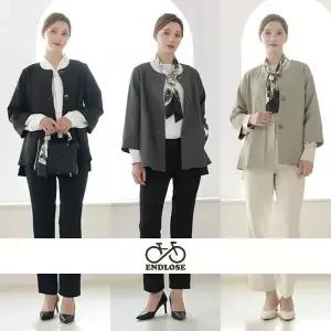 [하프클럽/엔드로제]26SS 엔드로제 스카프 노카라 자켓 1종