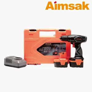 아임삭 AD314II 충전 드라이버드릴 배터리 충전기 풀세트 14.4V 1.5AH 키레스 척