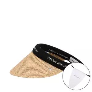 헬렌카민스키 HAT50265 내츄럴 블랙 로고 비앙카 바이저