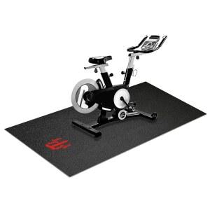 KKWODEN 러닝머신 매트 호환, 하드우드 바닥 또는 카펫용 펠로톤 자전거 매트, 운동 장비 업그레이드 두께 6mm 미끄럼 방지, 오리지널 자전거용 미끄럼 방지, 고정식 자전거용 미끄럼 방지 기능 포함