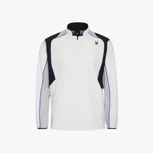 [롯데백화점]스파이더 남성 베이스볼 프로웹 하프 집업 웜업 자켓 SPHPCNJK532MWHT