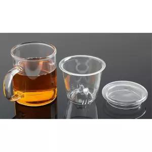 따뜻한녹차 보이차 내열유리 우림필터 티머그컵 명상 레스토랑 다기 홈카페 탕비실