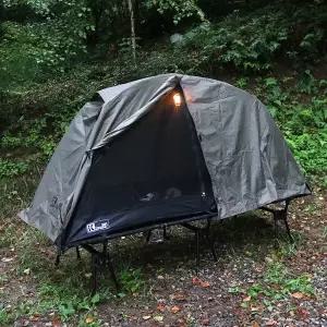 KEEP 메쉬 솔캠 1인용 경량 백패킹 쉘터 심지 코트 텐트