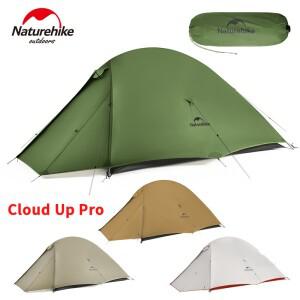 Naturehike Cloud Up 프로 텐트 1/2 사람 하이킹 방수 여행 통기성 20D 나일론 더블 레이어 경량 빠른 빌드
