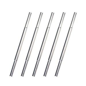 하텐루 5PCS 골프 클럽 수리 교체, 익스텐션 철제 연장 키트 길이 샤프트 스틸 실버