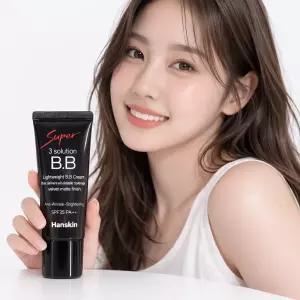 한스킨 수퍼 쓰리 솔루션 비비크림 30g SPF35 PA++ 잡티커버 톤보정 베이스 BB크림
