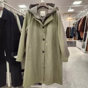 ,올리비아로렌 HC05 후드배색 라이너탈착 트렌치코트  VOCEB5S1331