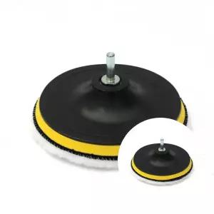 차량용 왁싱 전동 드릴 극세사 광택 패드 3개입 15cm 마이크로파이버 광택용 패드