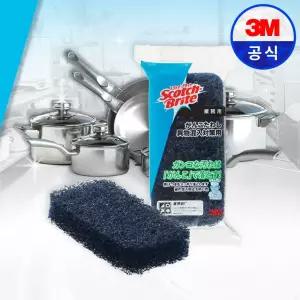3M 스카치브라이트 강코 수세미 블루 탄냄비수세미 철수세미 해썹인증 강력 1개입