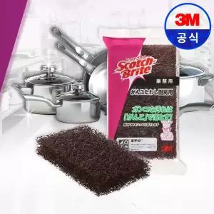 3M 스카치브라이트 강코 수세미 핑크 탄냄비수세미 철수세미 해썹인증 강력 1개입