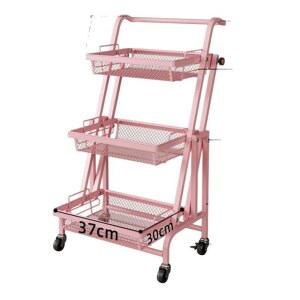 기숙사 침대 선반 바닥 간식 거실 정리 카트 수납 가정용 이동식