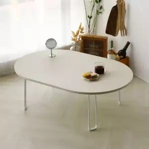 국산 PET 타원형 접이식 소파 거실 테이블 900 가구