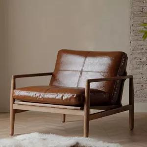 북유럽 1인용 휴식 안락의자 싱글쇼파 수유 낮잠 유광가죽 인테리어 싱글소파