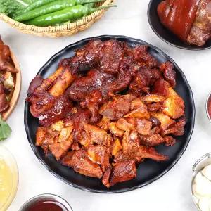 쫀득! 야들~ 100% 순살 흑마늘 매콤 무뼈 / 미니 족발 300g