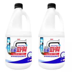 대쉬 드릴파워 초강력 배수구클리너 2L 2개