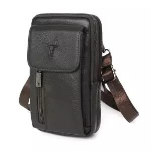 블루마운트 218-4B 소가죽 미니 크로스백 핸드폰가방백 남자 가죽백 미니백 남성백 소지품