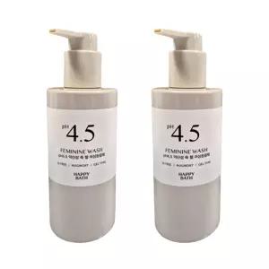 ETN 해피바스 여성청결제 pH4.5 약산성 쑥 젤타입 250mlx2개 Y존 저자극 데일리 여성세정제