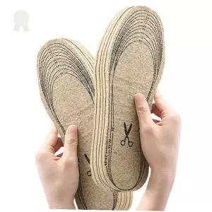 천연 삼베 소재 신발 깔창 통풍 흡습 발 냄새 제거 구두 안창 사이즈 조절 가능