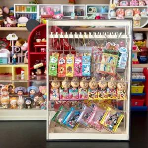 다용도 아크릴 투명 진열대 보관함 수납함 장식장 키링