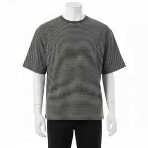 MUST IT_캡틴션샤인 하드 트위스티드 보더 저지 반팔 티셔츠 스트라이프 KS24SCS10 잉크 블랙
