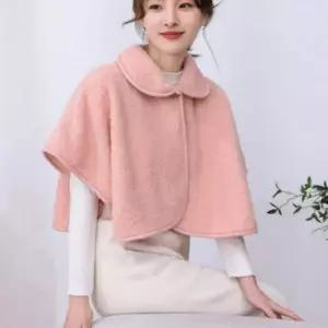 여성 겨울 망토 케이프 숄 사무실 학교 방한용품 데일리 캐주얼룩