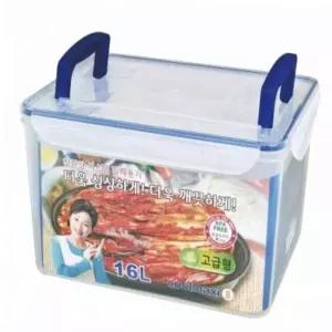 감장통 파김치통 보관용기 직사각 밀폐용기 투명 16L