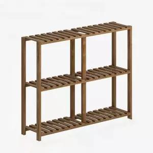 조립식 화분선반 원목 진열대 화분받침대 2단 발코니 스탠드