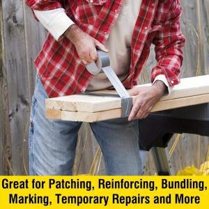 YITAPE 50mmx10M 헤비 듀티 실버 덕트 테이프 방수 천 수리 자동차 차량용 호환 배관 산업용 호환 다