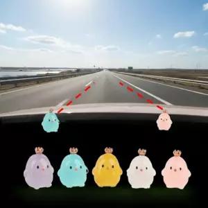병아리 차폭감 인형 스티커 주행 연습 차선 변경 초보 운전 안전 라인 야광 좁은길 충돌