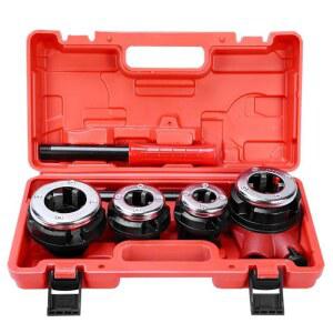 수도 파이프 전동 탭내기 나사산 가공기 62형파이프윈치세트 4부 1 2인치