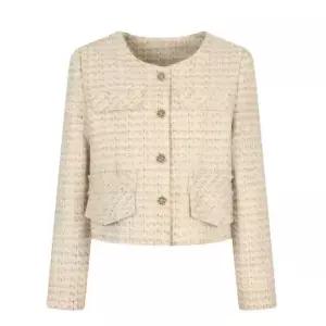 [JJ지고트]클래식 트위드 라운드 재킷 GP4N0JK471_DG