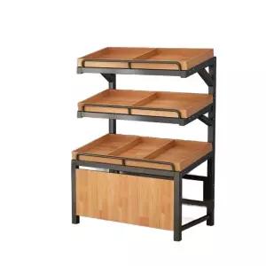 빵진열대 베이커리 진열장 선반 마트 야채 진열대 쿠키 우드