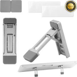 책상용 접이식 키보드 받침대 2개 각도 조절 가능 & 휴대용 미니 노트북 인체공학적 컴퓨터 리프트