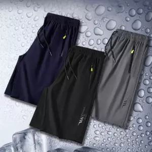 반바지 쿨링 드로스트링 밴딩 남성 반바지 여름 트레이닝 스포츠 기능성 조깅 레저 운동