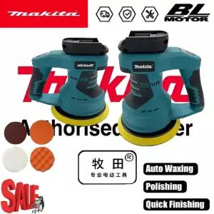 전동 샌딩기 원형 마키타 8단 변속 충전식 무선 조절 가능 자동차 광택기 자동 왁싱 실링 글레이즈 도구 공