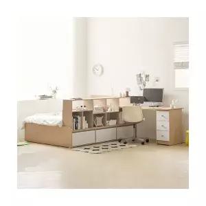 파티션 선반 책상 침대 세트 1500 SS 공간분리 모던디자인 실용가구