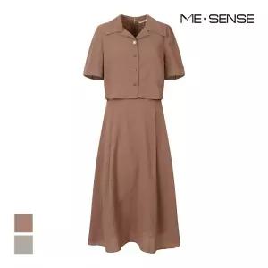 [미센스] 빅카라 플레어 원피스_MB45OPM111Z