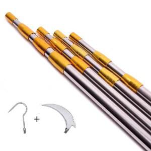 알루미늄 조절봉 막대기 장대 강력한 1 5m 5미터 7M 10 ( 나이프) 감따는기구