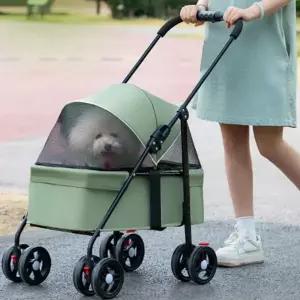반려견 유모차 휴대용 분리형 웨건 반려동물 유모차 산책