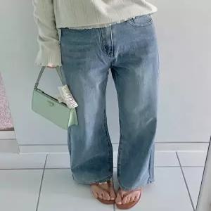 31427 연청 라이크라스판 일자와이드 데님 (one color) 히든밴딩