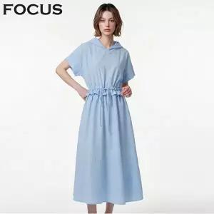 [포커스] 웨이스트 스트링 시어서커 후드 원피스_VF6M1OP3241