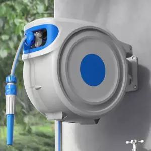 벽걸이자동호스릴 정원관리용 세차용 권취기 베란다