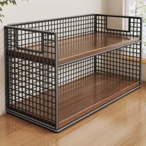 다층 데스크탑 정리대 거실 커피 테이블 차 컵 간식 보관 주방 조리대 양념 나무 재질