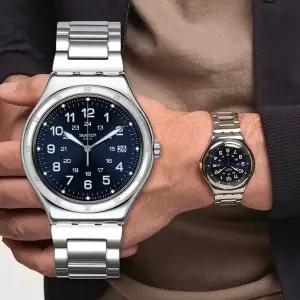 [스와치] YWS420GC BLUE BOAT 남성 메탈 시계