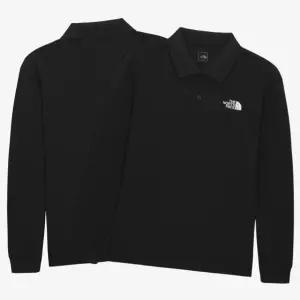 [매장판] 노스페이스 티셔츠 남성 등산 폴로 쿨맥스 프라임 긴팔티 블랙 NT7QS00A