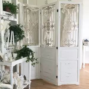 빈티지 오래된 벽 페인트 배경 레이스 유럽풍 파티션