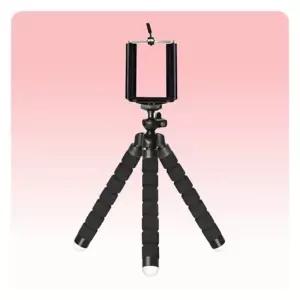 (색상 블랙)영상 휴대용 유연한 문어발 핸드폰거치대 거치대